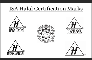 ISA Halal logos.