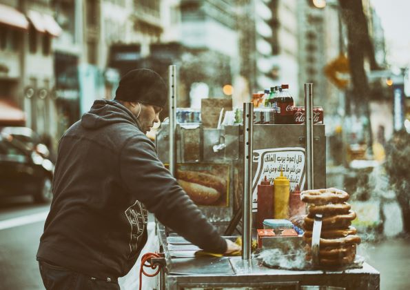 Halal trucks are a popular trend.