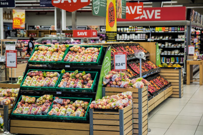 Branding in super market.