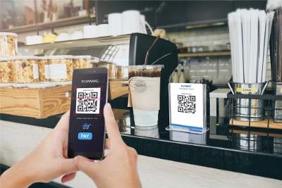 QR code payment system for Halal shopping.