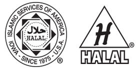 ISA Halal logos.