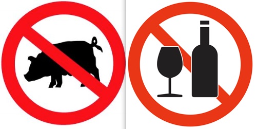 No pork and no alcohol