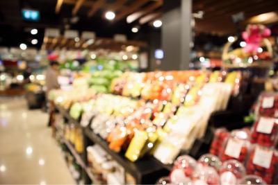 Organic fresh veggies on shelf.