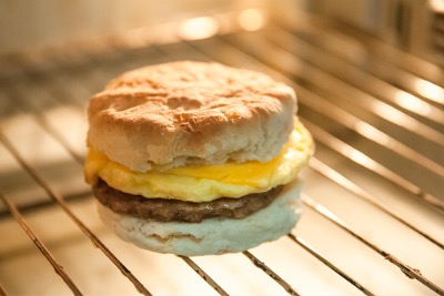 Halal breakfast sandwich.