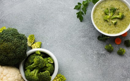 Halal broccoli and cheddar soup.