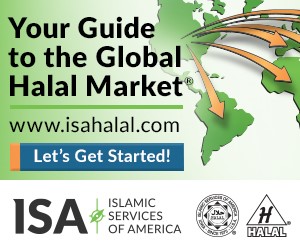 ISA Halal banner ad.