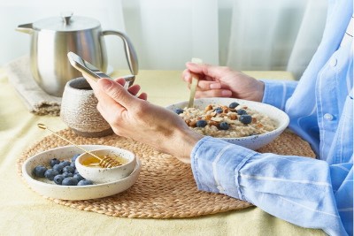 Halal millet in breakfast.