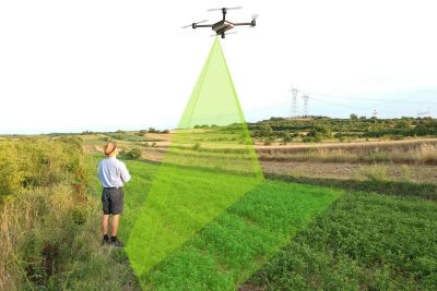 Agriculture by drone.
