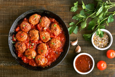 Halal meatballs.