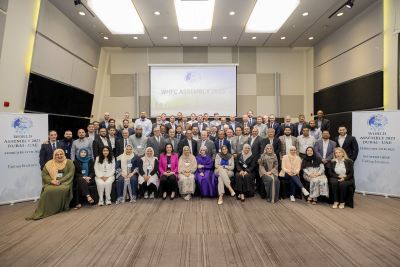 Team photo in Dubai at WHFC assembly.