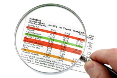 Nutritional label picture.